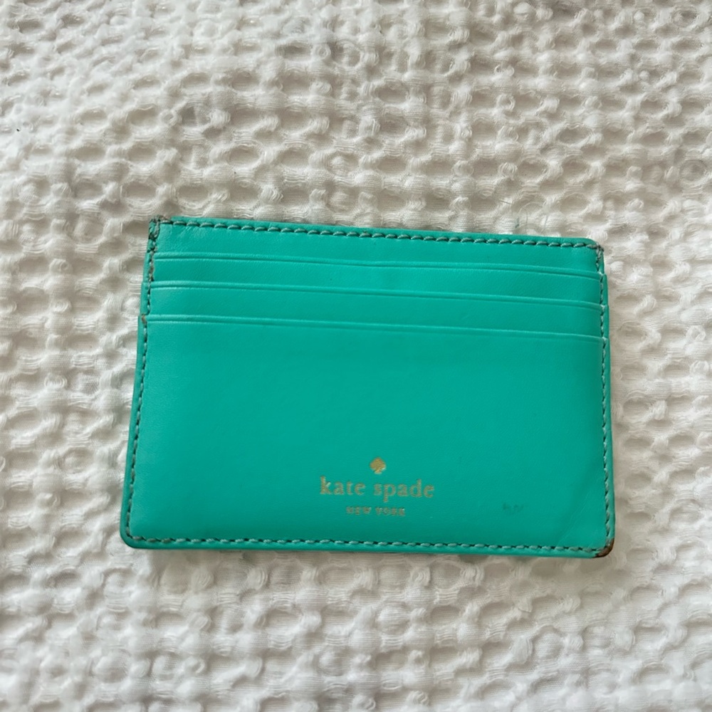 Kate Spade Teal Card Holder